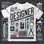 A-creative-and-stylish-t-shirt-design-dedicated-to-the-profession-of--Designer.--The-design-features-sleek-modern-typography-with-the-word--Designer--prominently-displayed-in-bold-letters.-Surrounding-the-text-