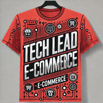 A-creative-and-bold-t-shirt-design-dedicated-to-the-profession-of--Tech-Lead---E-commerce.--The-design-features-modern-typography-with-the-phrase--Tech-Lead-E-commerce--prominently-displayed.-Surrounding-the-tex