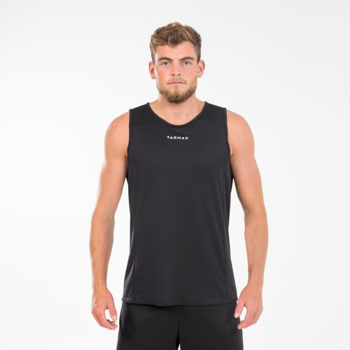 Maillot de basketball sans manche adulte - t100 noir