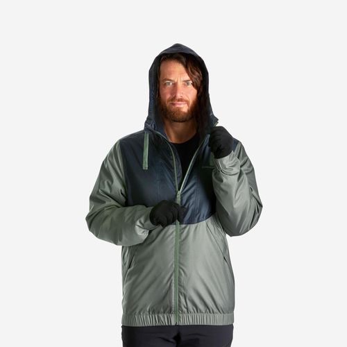 Jaqueta Masculina de Trilha NH100 Térmica Impermeável Quechua Verde