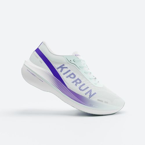 Tênis de corrida feminino com placa de carbono - Kiprun KD900X.2 Green Violet
